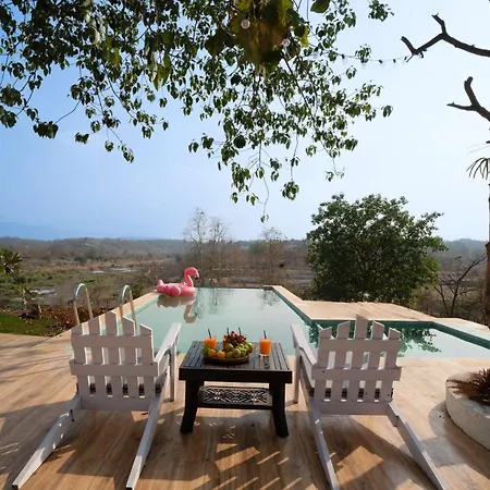 Anjee's Chalet: Mountain-View Villa with Classic Interiors & Lawn-2